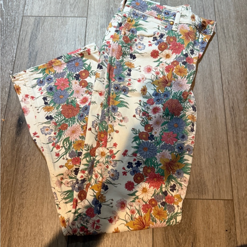 Wrangler Cream Flare Wide Leg Jeans